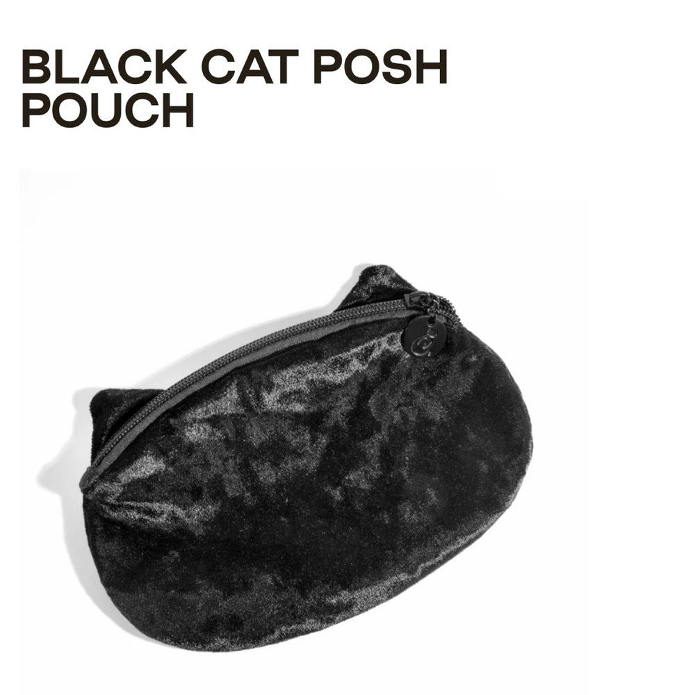 Black Cat Cosmetic Pouch